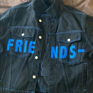 vlone denim jacket black